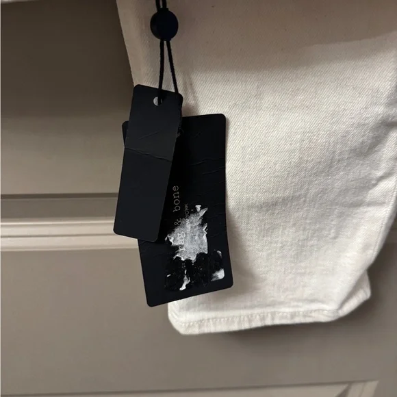 Rag & Bone Nina High Rise Ankle Cigarette Jeans, Ecru - Picture 9 of 14